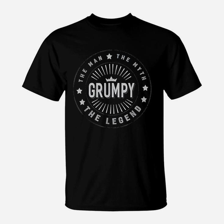 Graphic 365 Grumpy The Legend Grandpa T-Shirt