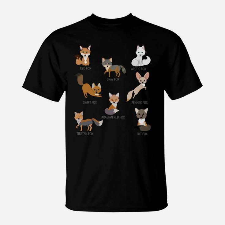 Gray Fox Kit Fox Tibetan Fox Arctic Fox Swift Fox Sweatshirt T-Shirt