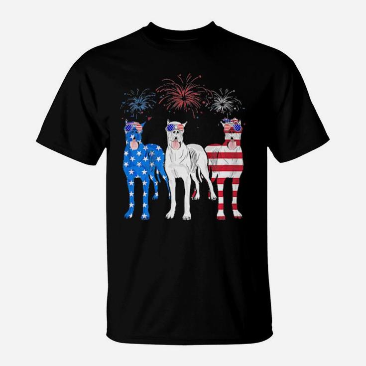 American Flag Great Dane Dog Shirt 4th Of July Usa Gift American Flag Great Dane Dog Shirt 4th Of July Usa Gift