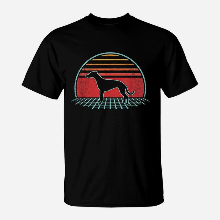 Greyhound Retro Vintage Dog Lover 80S Style T-Shirt