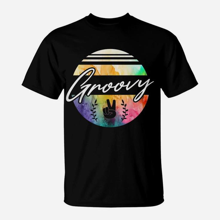 Groovy 70'S Tie Dye Design, Vintage 70S Gift, Retro 70'S Des T-Shirt