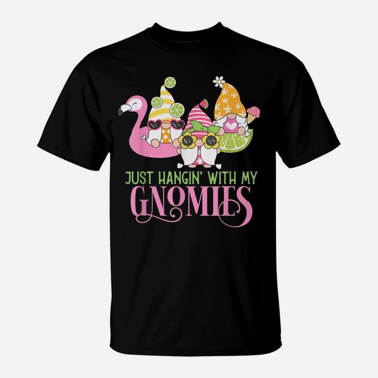 Hangin' With My Gnomies Gnomes Summer Vacation Cute Gnome T-Shirt