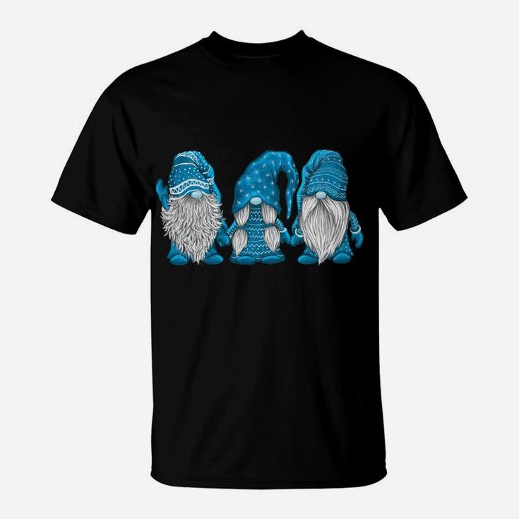 Hanging With Blue Gnomies Santa Gnome Christmas Costume T-Shirt