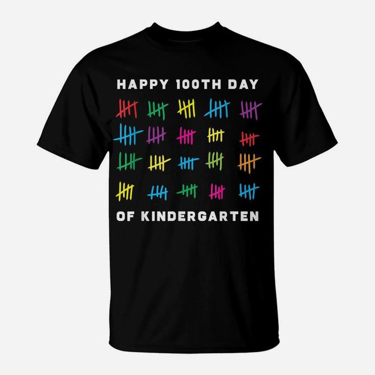 Happy 100Th Day Of Kindergarten Tshirt Happy Days Of School T-Shirt