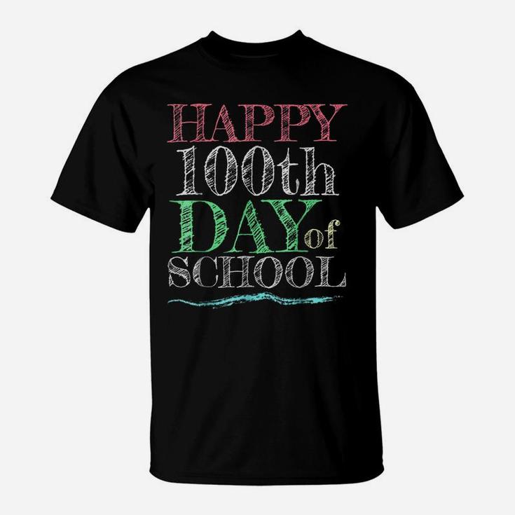 Happy 100Th Day Of School Shirt For Teacher Kids T-Shirt