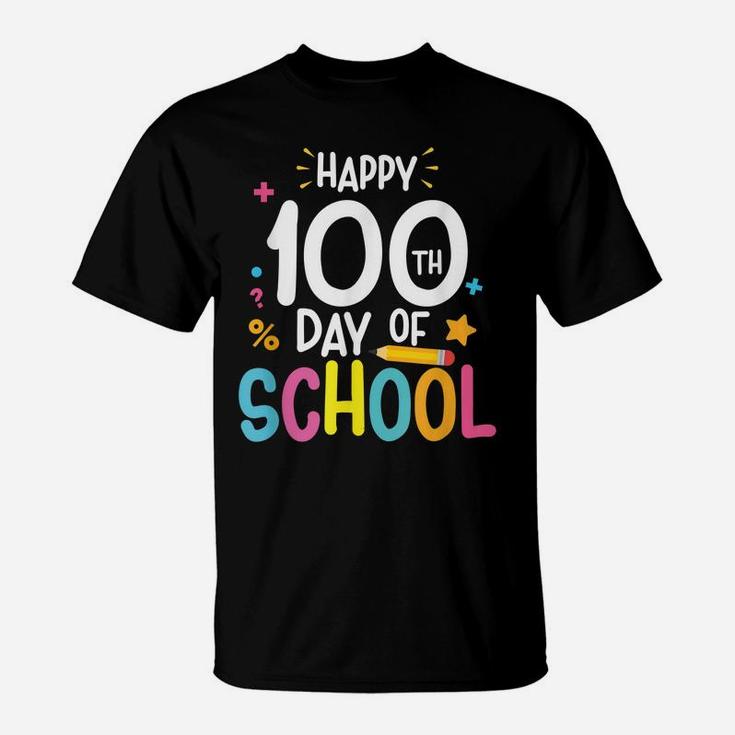Happy 100Th Day Of School Tee For Teacher & Student Kids T-Shirt