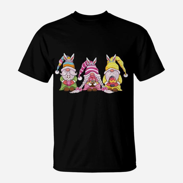 Happy Easter Gnomes With Bunny Ears Egg Hunting Easter Gnome T-Shirt