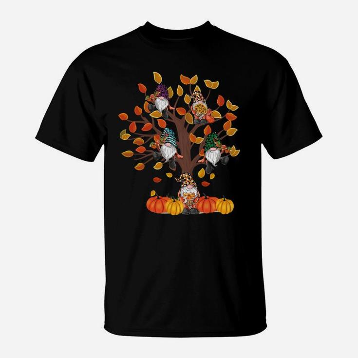 Happy Fall Y'all Gnomes Tree Pumpkin Autumn Thanksgiving Sweatshirt T-Shirt