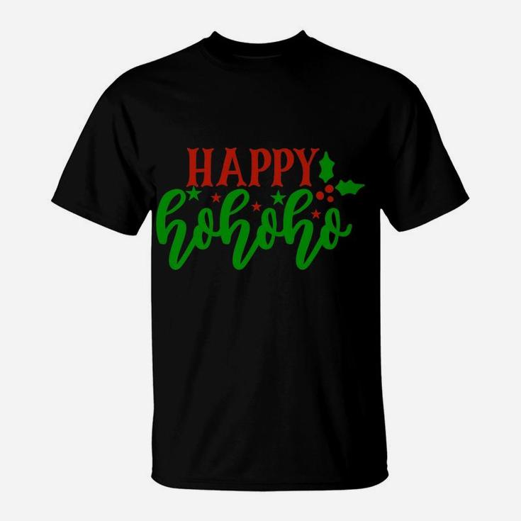 Happy Ho Ho Ho Funny Christmas Holidays X-Mas Design T-Shirt