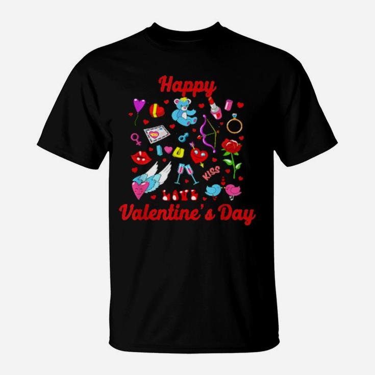 Happy Valentine Day Couple, For T-Shirt