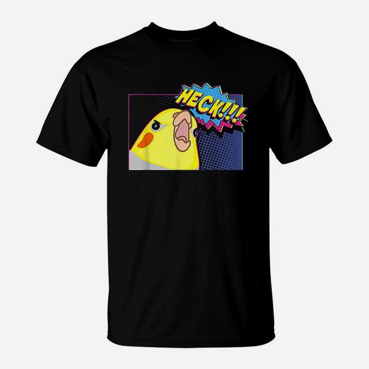 Heck Cockatiel Birb Memes Funny Angry Parrot Lover T-Shirt