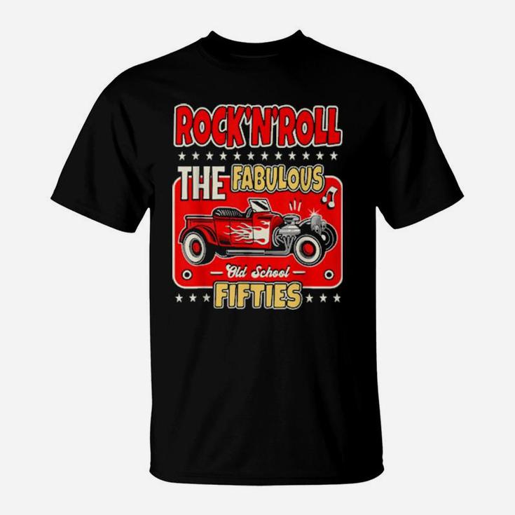 Hot Rod 50S Sock Hop Rockabilly Clothing Vintage Classic Car T-Shirt