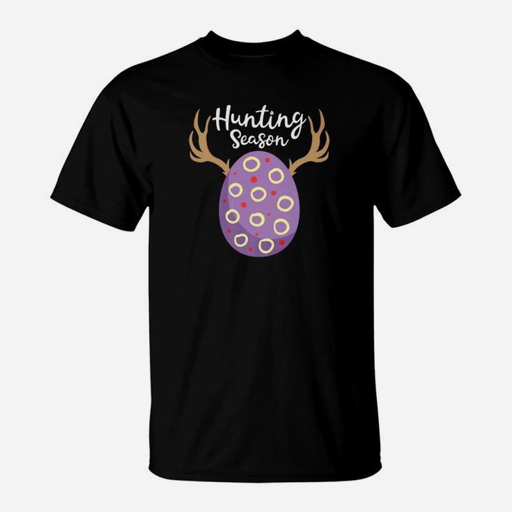 Hunting Season Egg Hunt Happy Easter Kids Boys Girls T Shirt