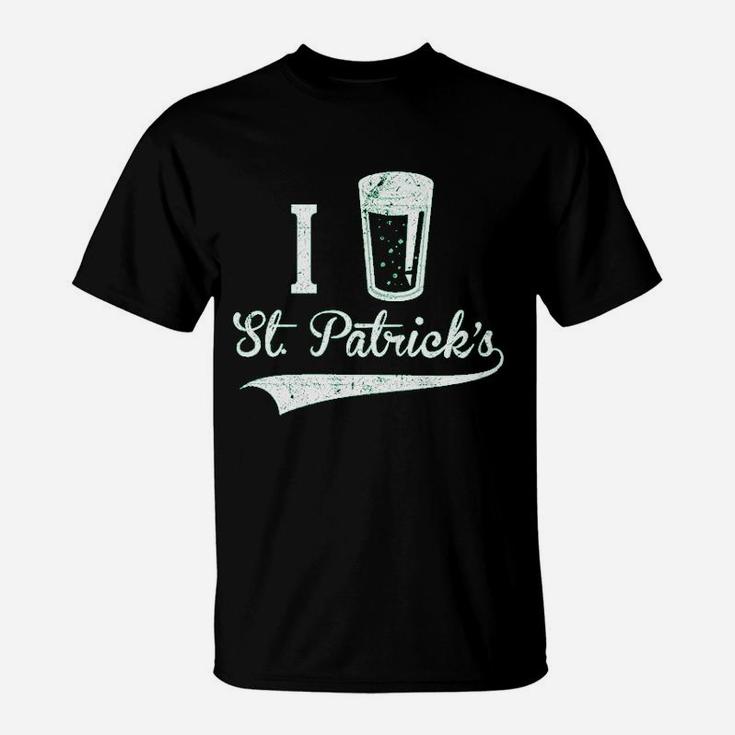 I Beer Saint Patricks Day Funny St Patty Drinking Shamrock Irish T-Shirt