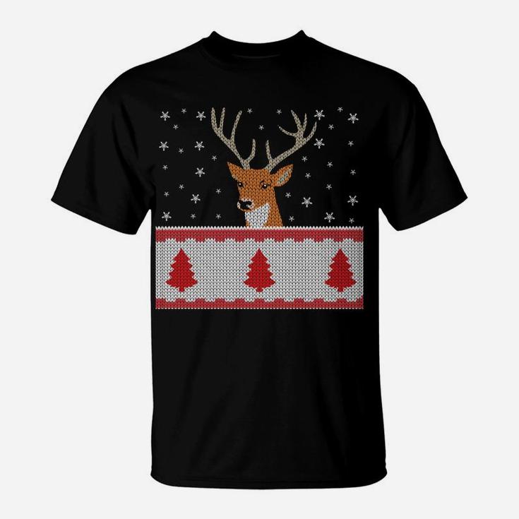 I Like Big Racks Bow Hunter Xmas Deer Hunting Sweatshirt T-Shirt