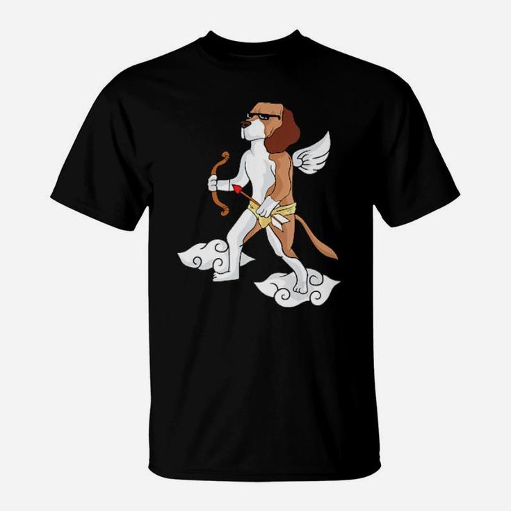 I Love Beagles Cupid Beagle Dog Lover Valentines Day Gift T-Shirt