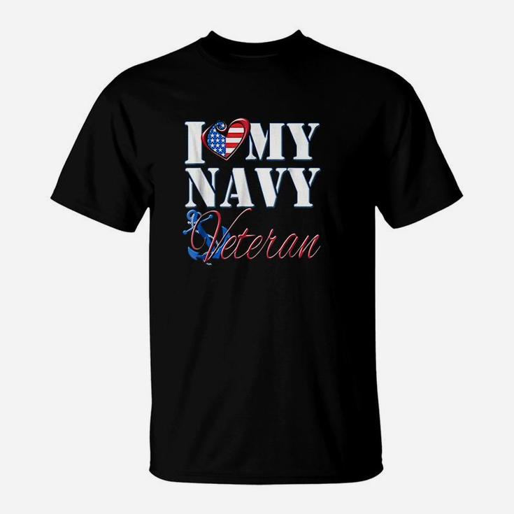 I Love My Navy Veteran Patriotic Sailor T-Shirt