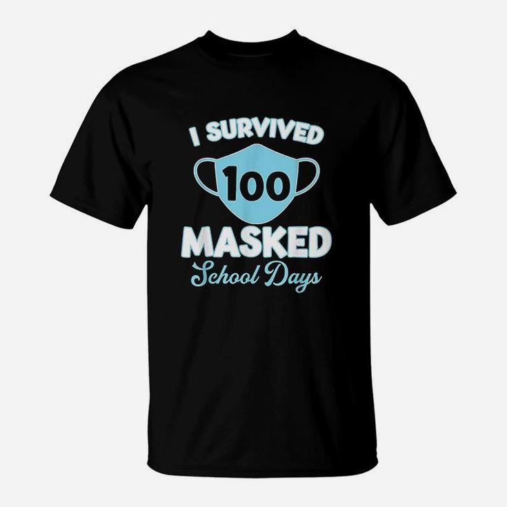 I Survived 100 School Days Virtual Teaching T-Shirt
