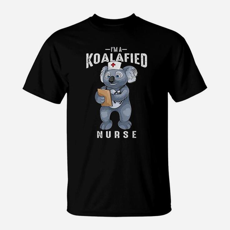 Im A Koalafied Nurse Cool Rn Koala Nursing Bear Funny Gift T-Shirt