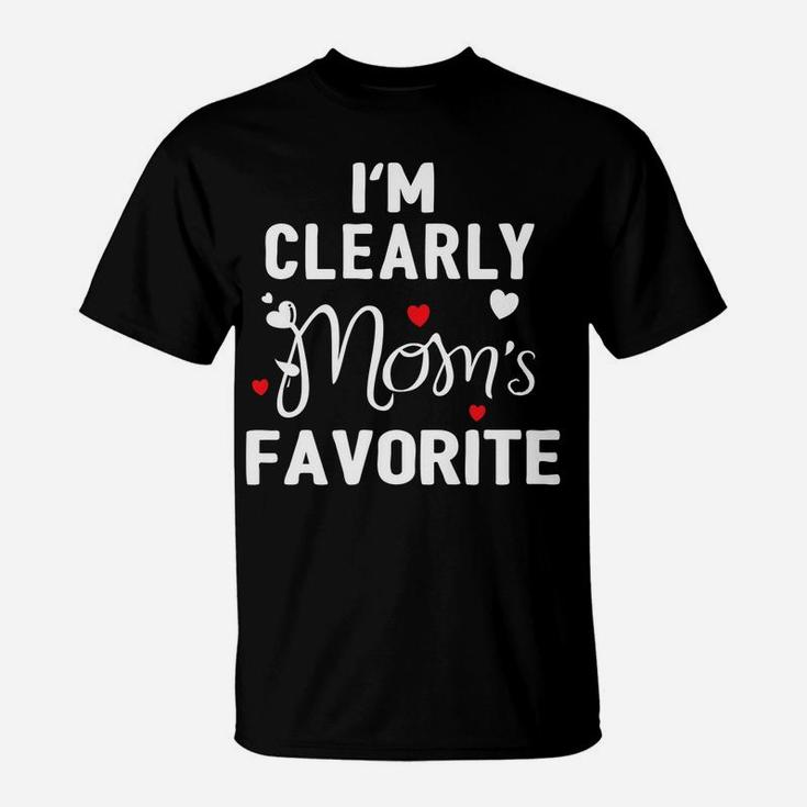 I'm Clearly Mom's Favorite Funny Sibling Humor Gift T-Shirt
