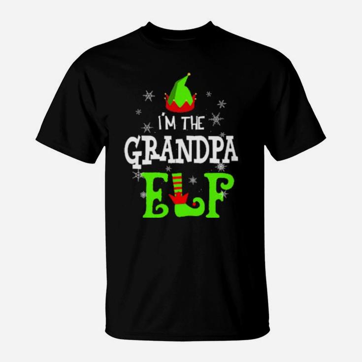 I'm The Grandpa Elf Funny Group Matching Family Xmas Celebrate T-Shirt