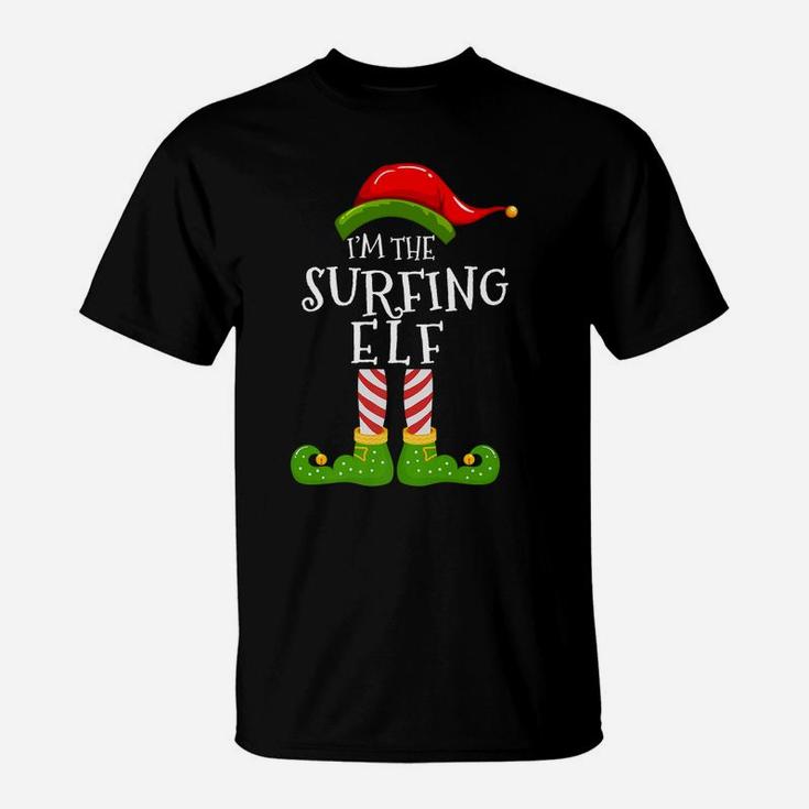 I'm The Surfing Elf Group Matching Family Christmas Pyjamas T-Shirt