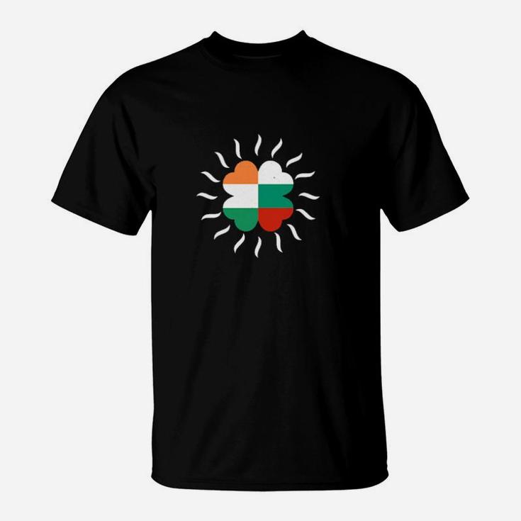 Ireland Bulgaria Flag Shamrock Irish St Patricks Day T-Shirt