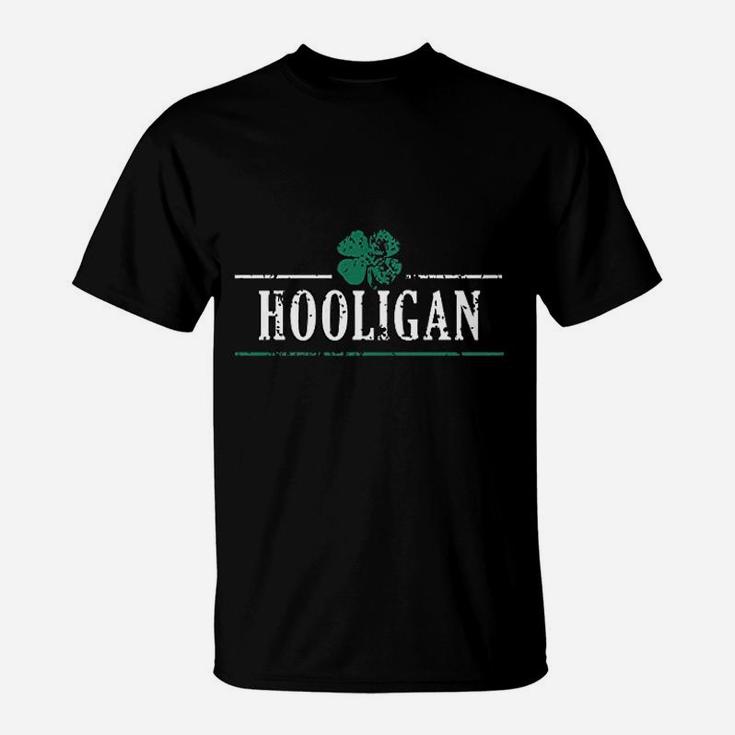Irish Clover Hooligan Funny Saint Patricks Day Lucky Irish T-Shirt