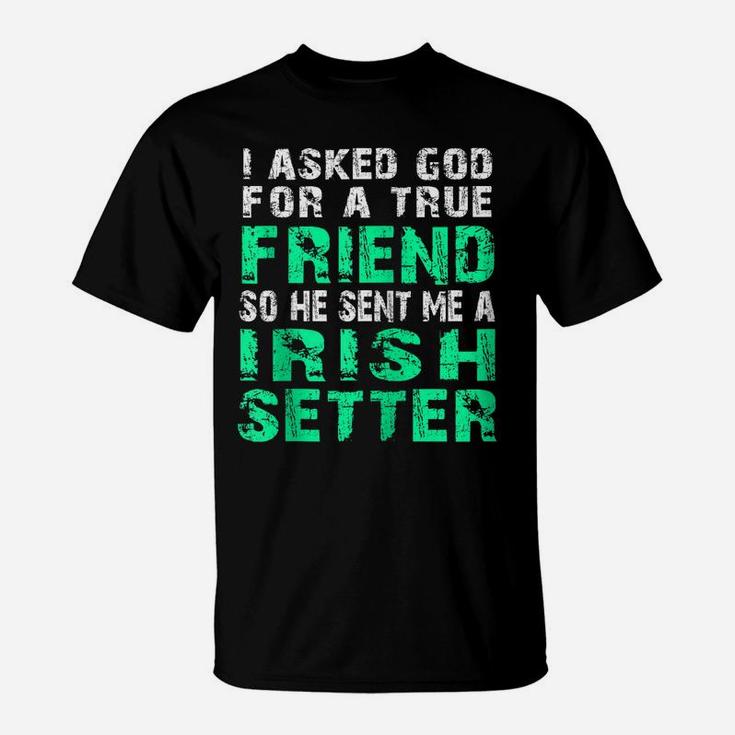 Irish Setter Dog | Irish Setter True Friend Zip Hoodie T-Shirt