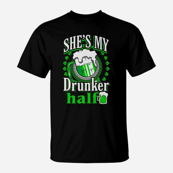 Irish Tshirts Men Couples Drinking St Patrick Day Bar Shirt T-Shirt