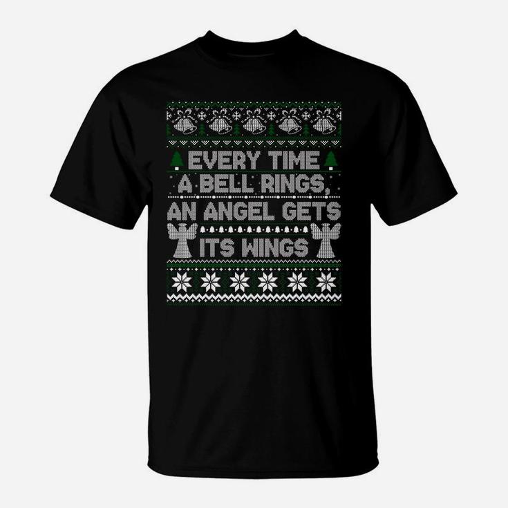 It's A Wonderful Life Every Time A Bell Rings Ugly Sweater Sweatshirt T-Shirt