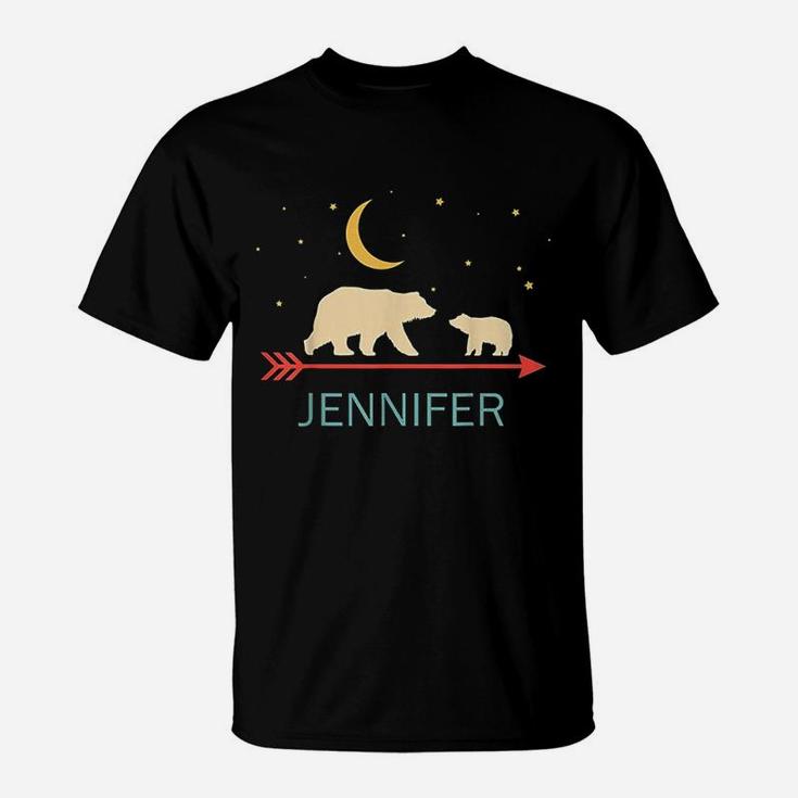 Jennifer Name Gift Personalized Mama Bear T-Shirt