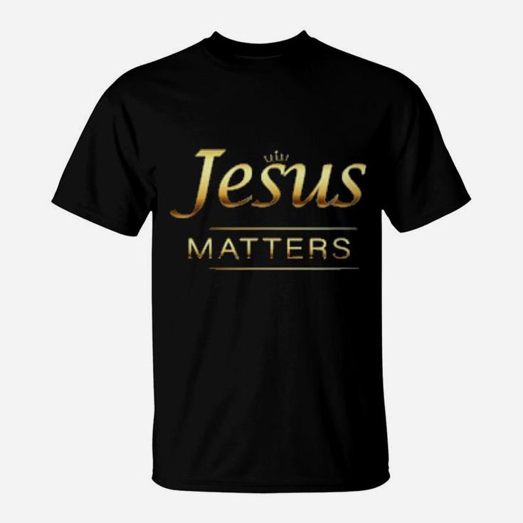 Jesus' Life Matters  Jesus Christ Savior Vintage Crown T-Shirt