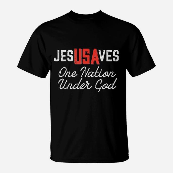 Jesus Saves One Nation Under God T-Shirt