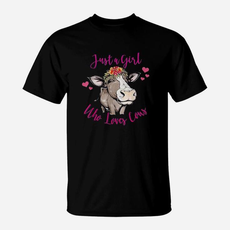 Just A Girl Who Loves Cows Cow For Women T-Shirt