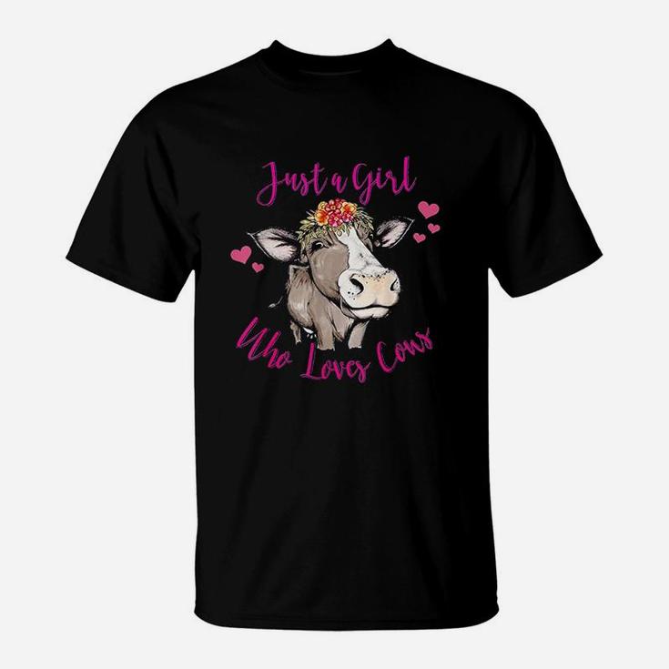 Just A Girl Who Loves Cows T-Shirt