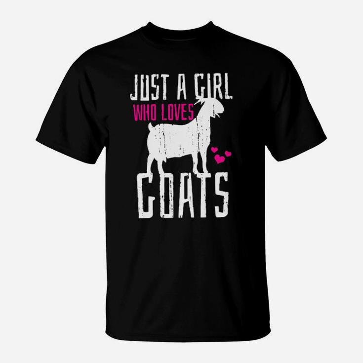Just A Girl Who Loves Goats Valentine Day T-Shirt