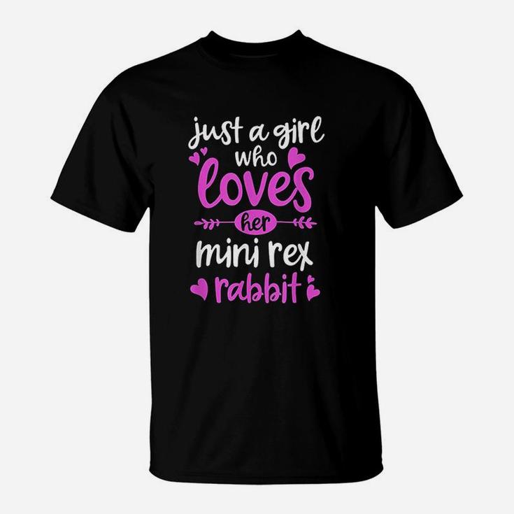 Just A Girl Who Loves Her Mini Rex Rabbit T-Shirt
