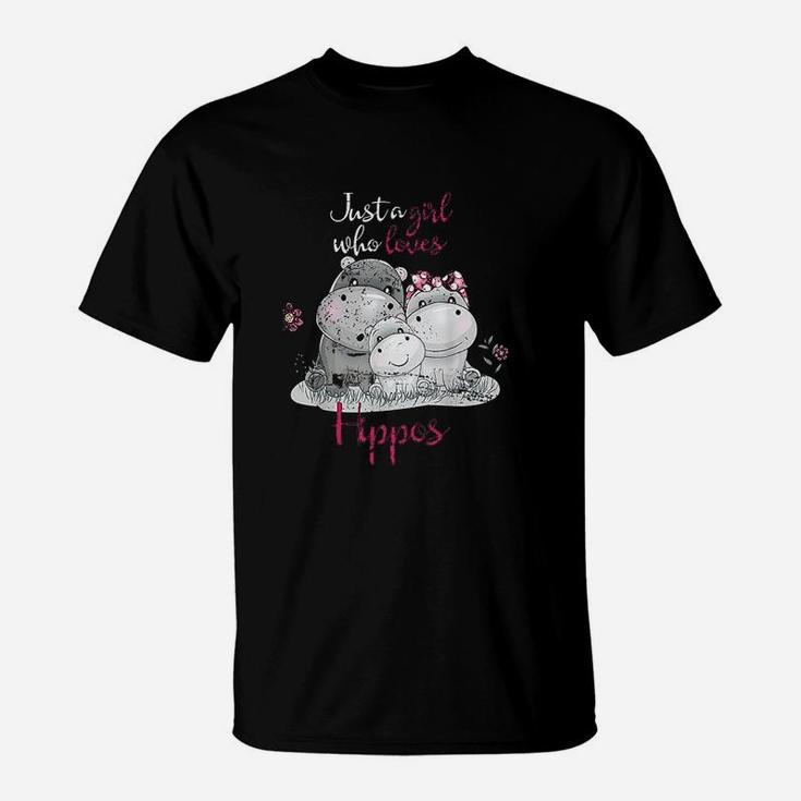 Just A Girl Who Loves Hippo T-Shirt