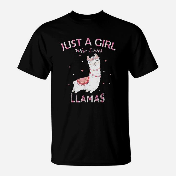 Just A Girl Who Loves Llamas T-Shirt