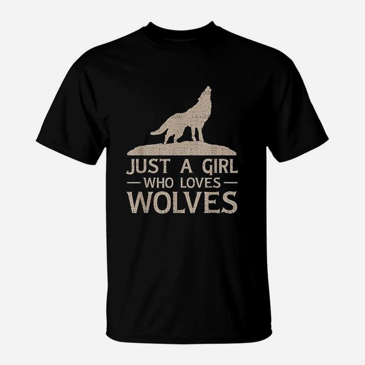 Just A Girl Who Loves Wolves T-Shirt