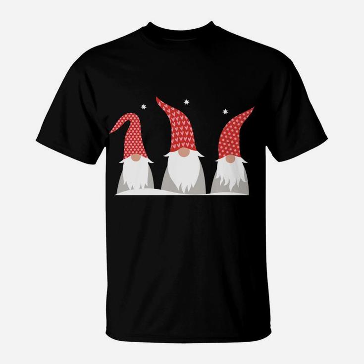 Just Hangin With My Gnomies Merry Christmas Cute Holiday T-Shirt