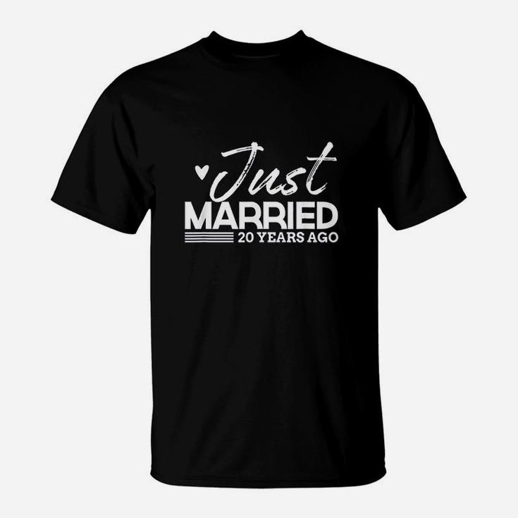 Just Married Funny 20 Year Anniversary T-Shirt