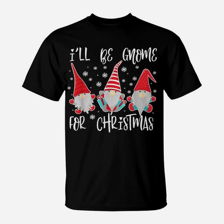 Kawaii Nordic Gnomes | I'll Be Gnome For Christmas T-Shirt