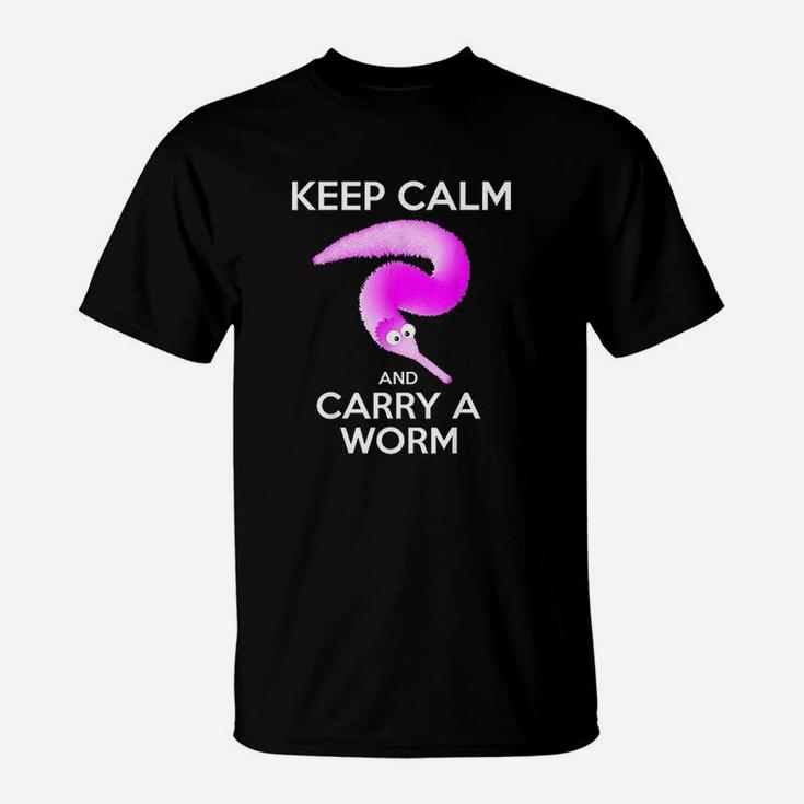 Keep Calm And Carry A Worm T-Shirt