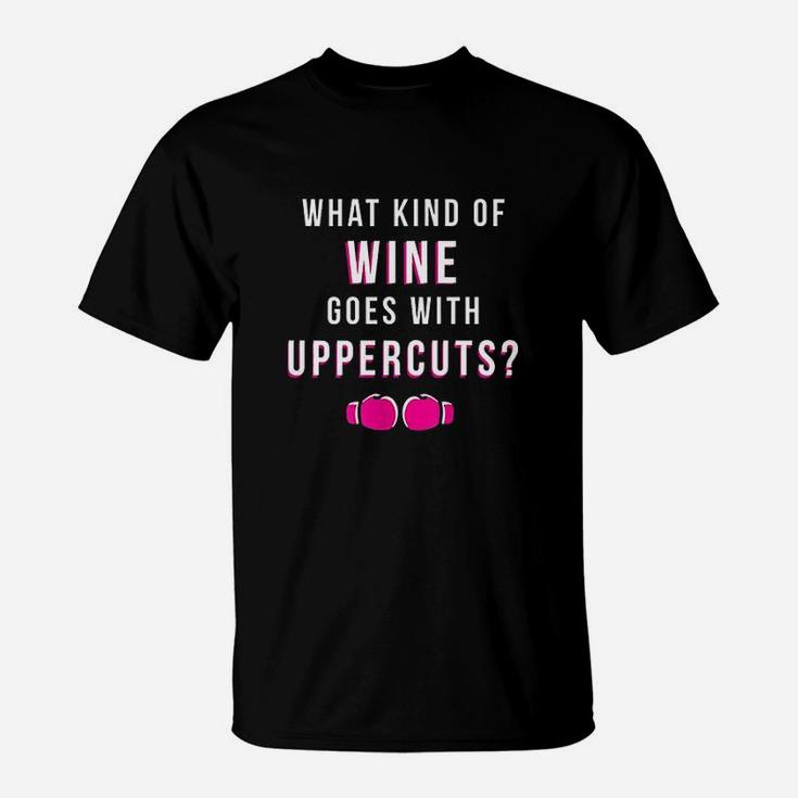 Kickboxing Chick Kickboxer Training Wine  With Uppercuts Gift T-Shirt