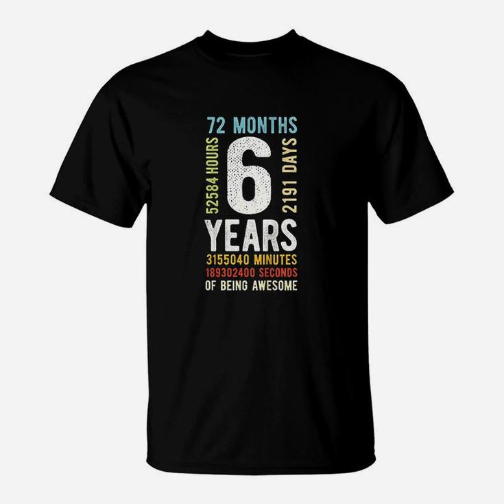 Kids 6Th Birthday 6 Years Old Vintage T-Shirt