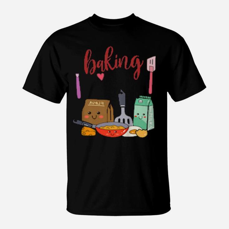 Kids Auntie's Baking Buddy Baker For Girls Boys Baby Reveal T-Shirt