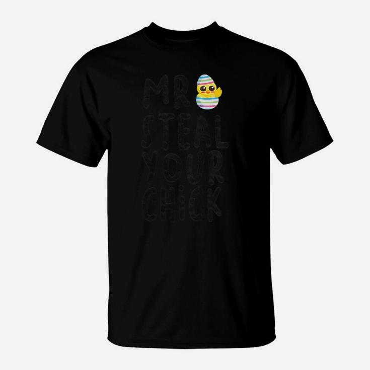 Kids Mr Steal Your Chick Hunting Baby Chicken Hunting Eggs T-Shirt