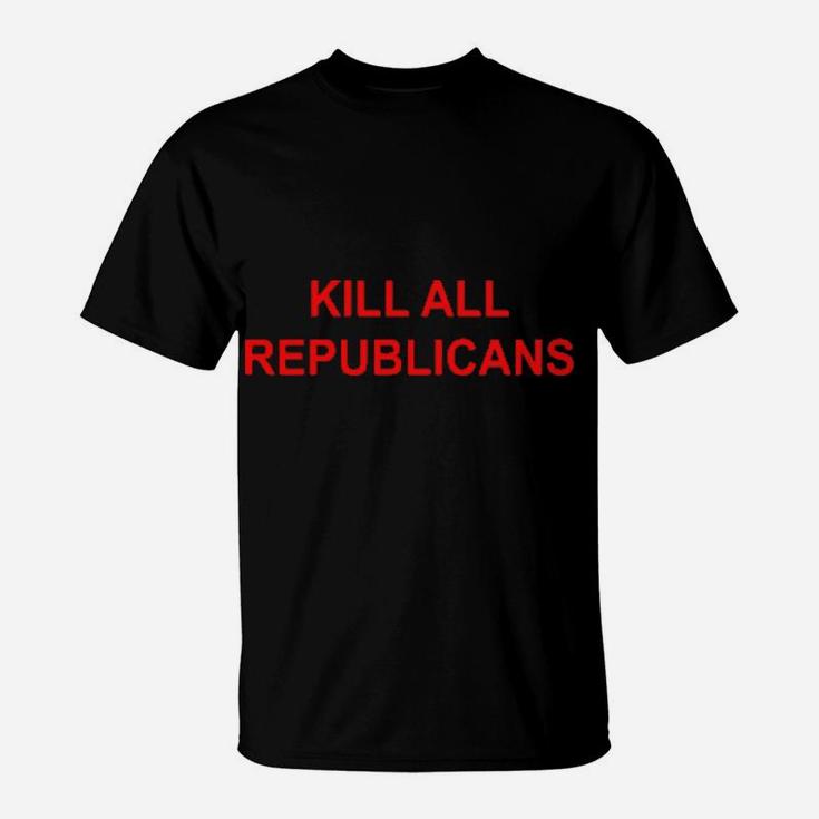 Kill All Republicans   Basic Art T-Shirt